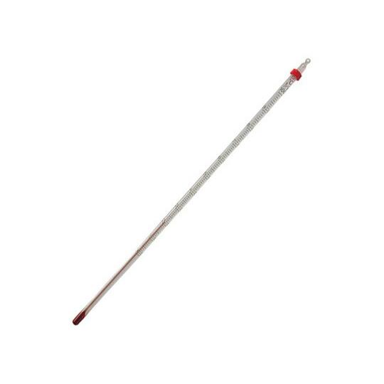 【ナビス】赤液棒状温度計　−８０〜＋５０℃