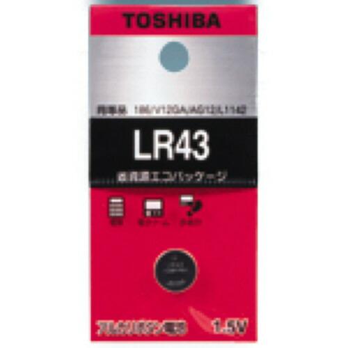 ボタン電池　ＬＲ４３ＥＣ　【アズワン】