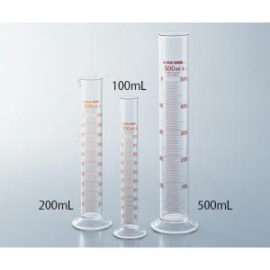 メスシリンダー 100ml  アズワン