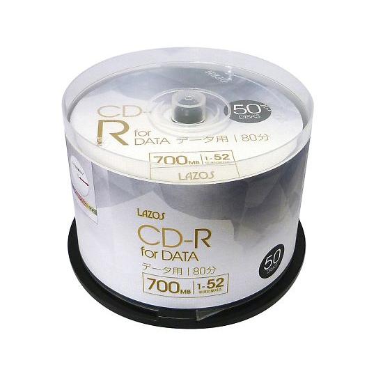 ブランクメディアディスク　CD-R　50枚入 L-CD50P Lazos