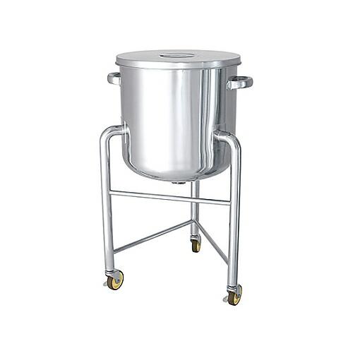 日東金属工業 鏡板型ステンレス容器 脚付 ストック蓋付 80L 1個 DT-ST-L-47