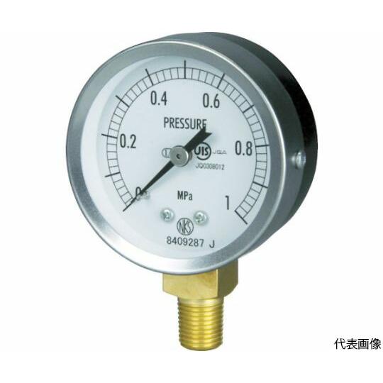 長野計器 JIS汎用形圧力計A枠（テーパー）　圧力レンジ（MPa）：0.0〜0.60 GS50-17...