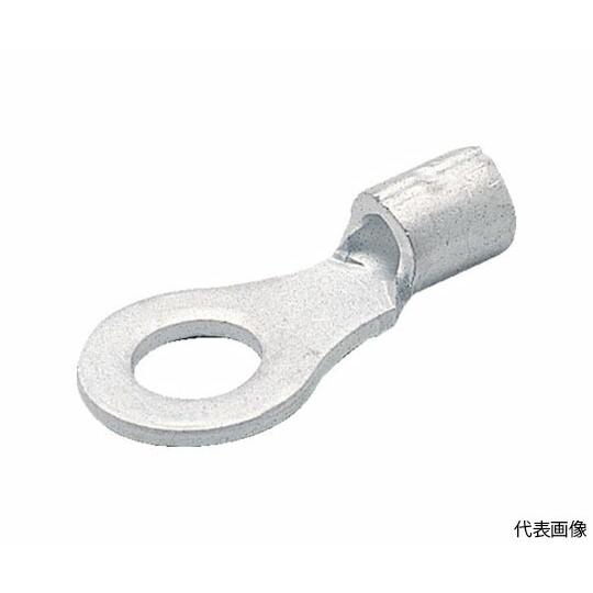 トラスコ中山 裸圧着端子丸形φ5.3長さ20.0　（25個入） T-R3.5-5S 1パック(25個...