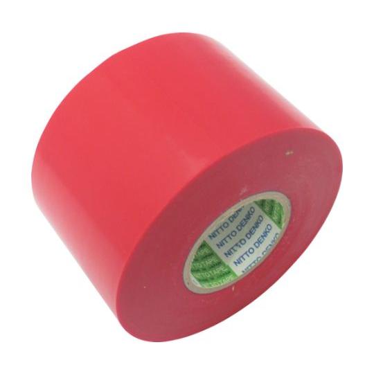 日東電工 脱鉛タイプビニールテープNo.21S 0.2mm×100mm×20m 2巻入/PK 赤 2...