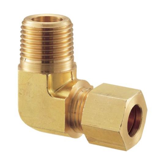 フジトク 黄銅製ハーフエルボ　Φ6×1/8B　銅管用　くい込み継手 GL2-6X1/8B 1個