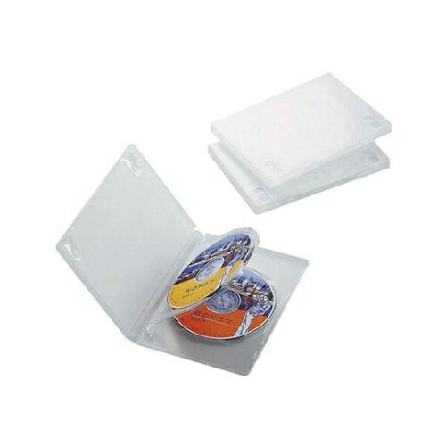 エレコム DVDトールケース 3枚収納(3枚パック・クリア) CCD-DVD07CR 1パック(3枚...
