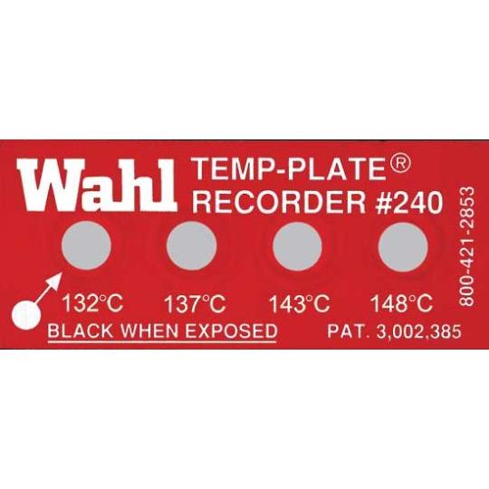 Wahl instruments テンプ・プレート 44mm×19mm 4点表示 10枚入 1ケース...