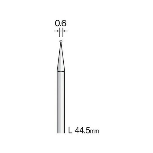 ミニター 超硬カッター（スパイラル）　刃先：Φ0.6 軸径：2.34 1個 BC1403