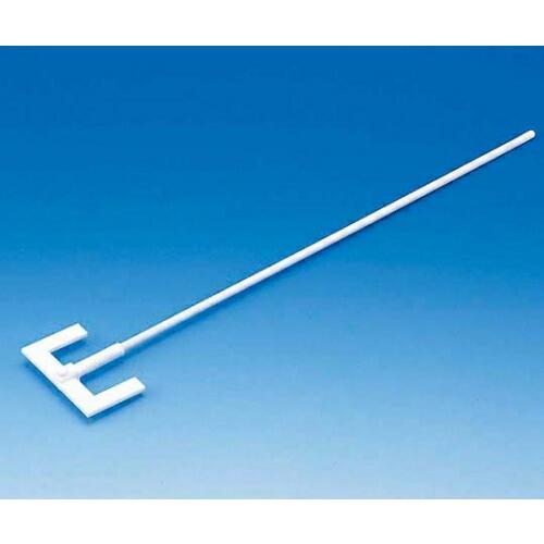フロン工業 ＰＴＦＥ　Ｗ型撹拌棒　５００ｍｍ　羽根巾　８０ｍｍ 1本 F-4055-002