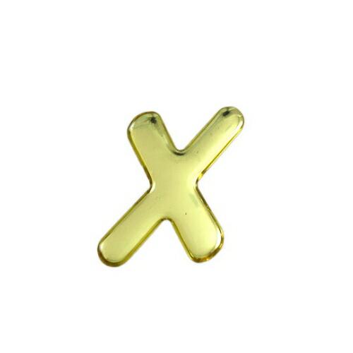 光 ゴールドメタル文字 X 35mm×1mm 1個 GM35-X