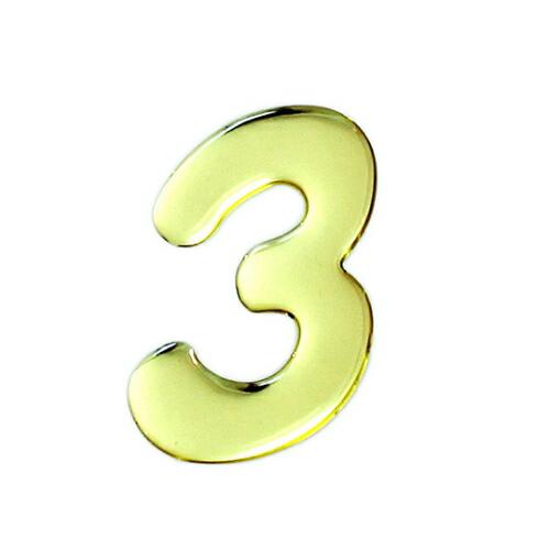 光 ゴールドメタル文字 3 60mm×1mm 1個 GM60-3