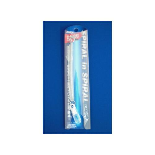 エアージェイ スパイラルインスパイラルストラップ クリア&amp;シルバー ASS-06SL 1個