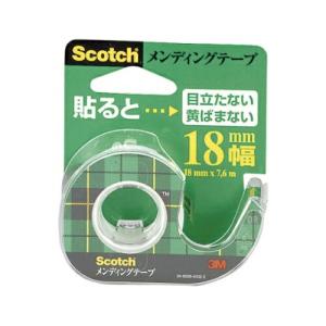 スリーエム スコッチ(R)メンディングテープ ディスペンサーつき 幅18mm CM-18 1巻