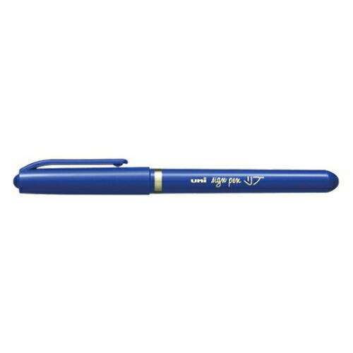 三菱鉛筆 サインペン リブ 細字丸芯 インク色:青 筆記線幅0.7mm 1本 MyT-7.33