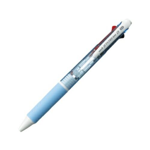 三菱鉛筆 ジェットストリーム 2色ボールペン 0.7mm 水色(インク色:黒・赤) 1本 SXE2-...