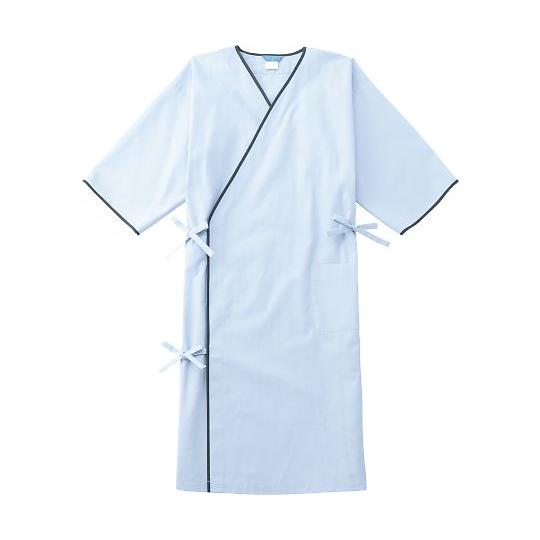 KAZEN 検診衣　サックス　LL 1枚 226-91 LL