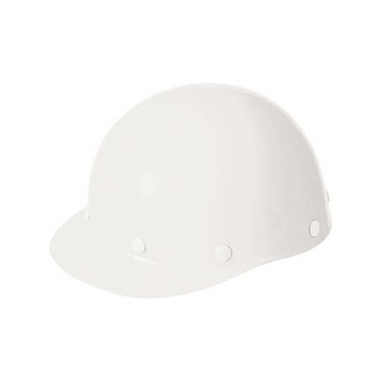 ユニット ヘルメット野球帽型（飛・墜）白　特殊ＦＲＰ 1個 37708WH