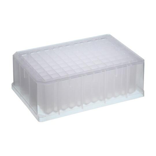 WATSON ９６ウェルプレート　２．３ｍｌ　角穴　Ｖ底 1箱(8枚×4袋入) 4376-96S-2...