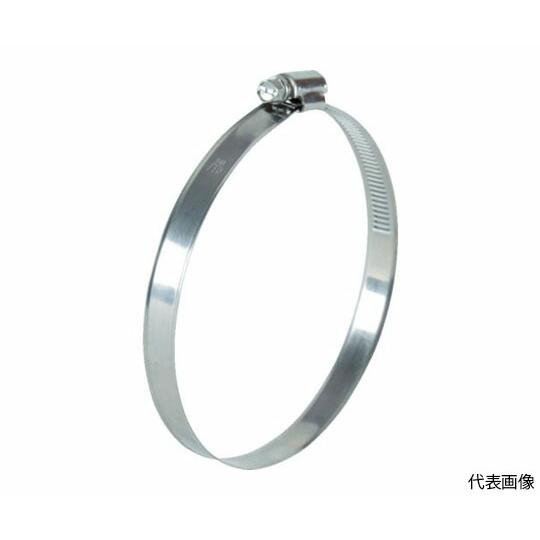 トラスコ中山 ホースバンド　オールステンレス　傷防止タイプ（10個入）　80〜100mm 1箱(10...