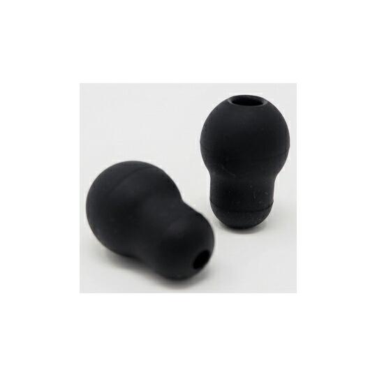 ユーメド貿易 ADソフトプラスイヤーチップ　ラージ　ブラック　2個入 1袋(2個入) 702-12