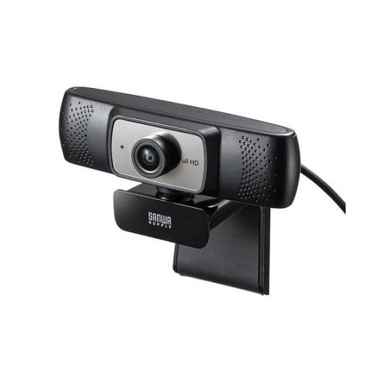 サンワサプライ WEBカメラ（超広角150°/フルHD対応） 200万画素 1個 EA764AW-7