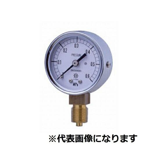 第一計器製作所 KOT小型真空計 A型 φ40 R1/8 -0.1〜0MPA 1個 ATR1/8-4...
