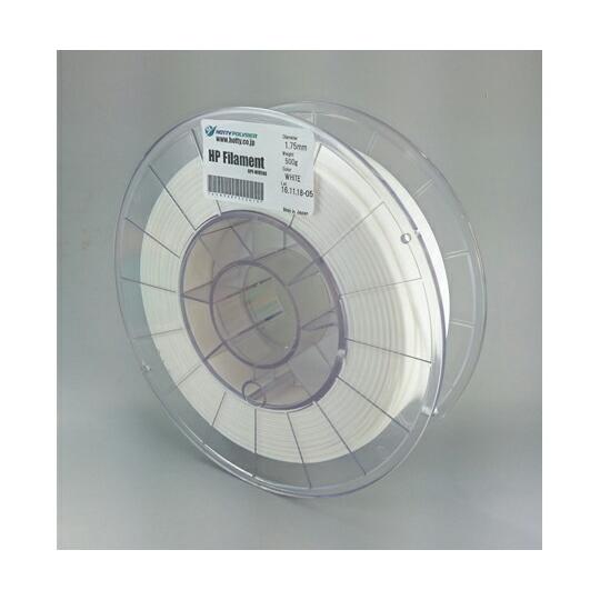 ホッティーポリマー MEX3Dプリンター用HPフィラメントR（フレキシブル75Aタイプ）白 1巻 H...