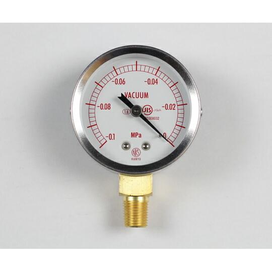 長野計器 汎用型圧力計（60Φ） 真空計（負圧計） 立形A枠 -0.1〜0MPa 1個 GS50-1...
