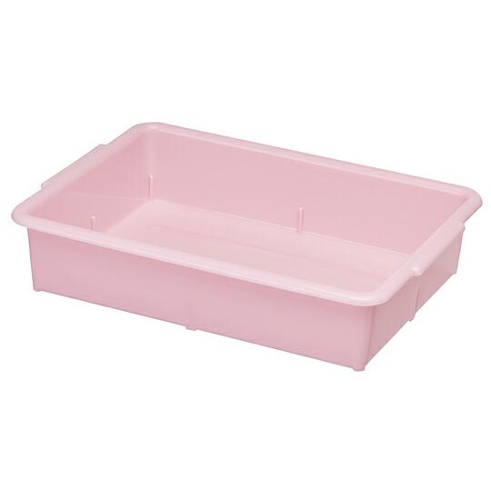 ナビス（アズワン） ナースカート用収納トレー ピンク 365×275×80mm