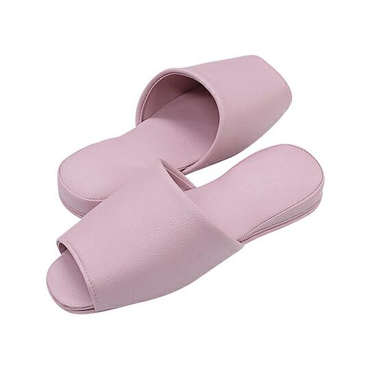 ストロング スリッパ（抗菌カラーテンダー・6足入）　前開き　ピンク