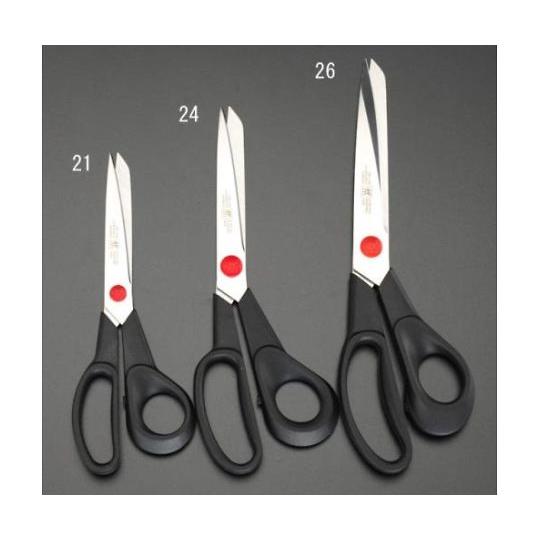 エスコ 190mm裁ちばさみ(ステンレス製) 1本 EA916HE-21