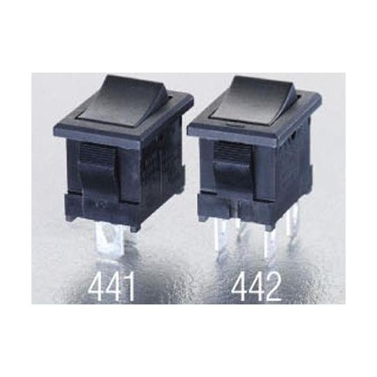 NKKスイッチズ ロッカースイッチ(高容量型) 単極単投 125V/10A 1個 EA940DH-4...