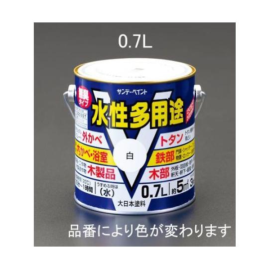 エスコ 0.7L[水性]多用途塗料(鉄・木部用/黄) 1缶 EA942EB-17A