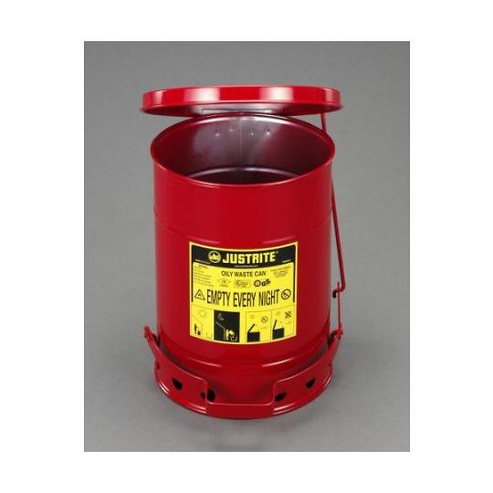 エスコ 工業用ダスト缶（セーフティー）　φ302×403mm/20L 1缶 EA991JS-2