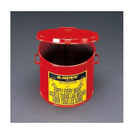 エスコ 工業用ダスト缶（セーフティー）　φ244×232mm/8L 1個 EA991JS-3