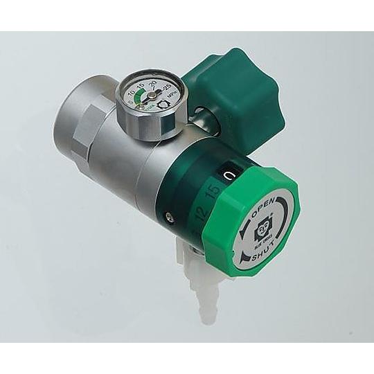 ブルークロス ダイヤル式減圧弁（ボンベ用）　加湿瓶無 D-15