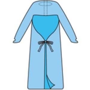 タケトラ（竹虎）　ビニールエプロンＥ　袖付 ブルー　フリーサイズ