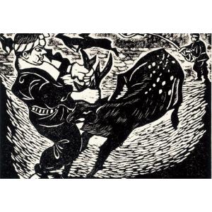 安全版画ベニヤ お試し判 75×100×4 版画の詳細画像1