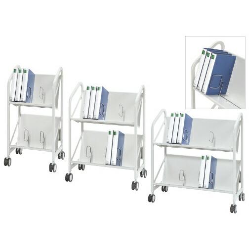 東京クラウン ファイルサポートワゴン（2段） CR-FSW280-W  サイズ：W882×D360×...