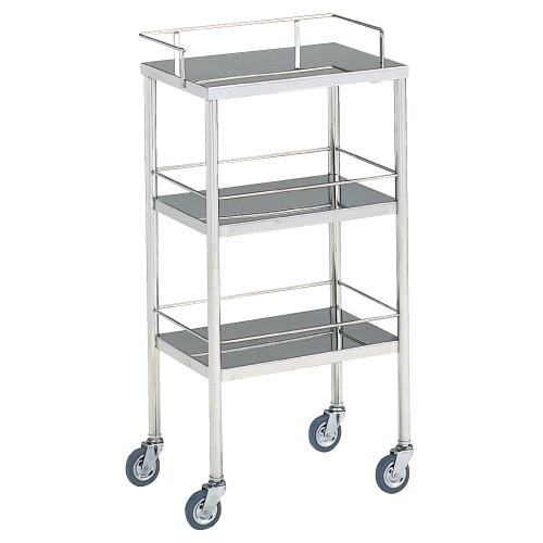 無料健康相談付 器械台　三段   手摺付Ｗ４５０×Ｄ３００×Ｈ８５０ｍｍ MY-1017S