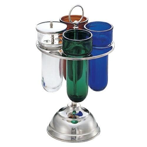 シカン瓶台   ガラスシカン瓶（ルリ）