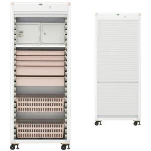 送料無料 臨時・持参薬キャビネット 透明 ピーチ MR64-AS101B5A
