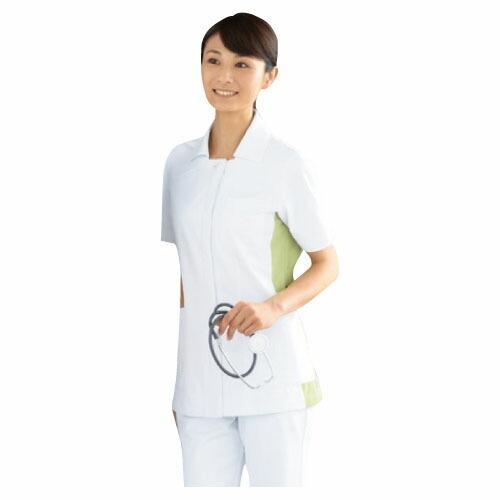 ソフトトリコットジャケット   014-22 M カラー：ホワイト×オリーブ