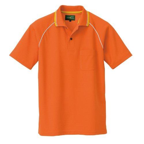 アイトス(アイトス) 制電半袖ポロシャツ 50005 オレンジ 4L