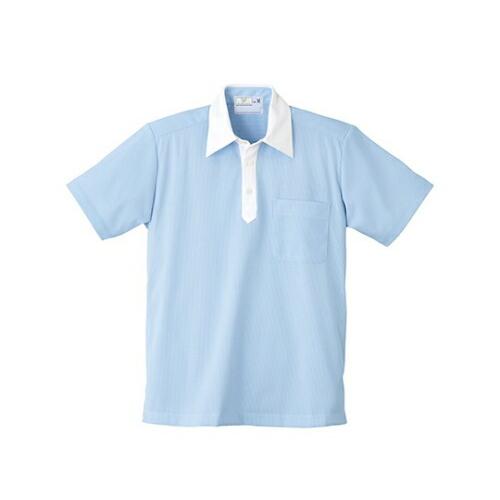 キラク ニットシャツ Ｌ CR121-70(サックス)