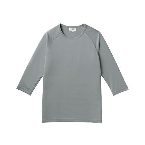 キラク　八分袖シャツ ＬＬ CR149-03(グレー)