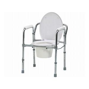 (日進医療器) 折りたたみ式トイレチェア TY524 ポータブルトイレ
