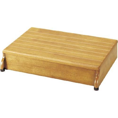 送料無料 安寿 木製玄関台 1段タイプ 60W-40-1段 (535-582 ライトブラウン) アロ...