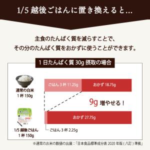 1/5越後ごはん(150g×20個) 低たんぱ...の詳細画像4