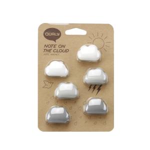 QUALY マグネット Cloud Magnet クラウドマグネット (雲) 6個入 磁石